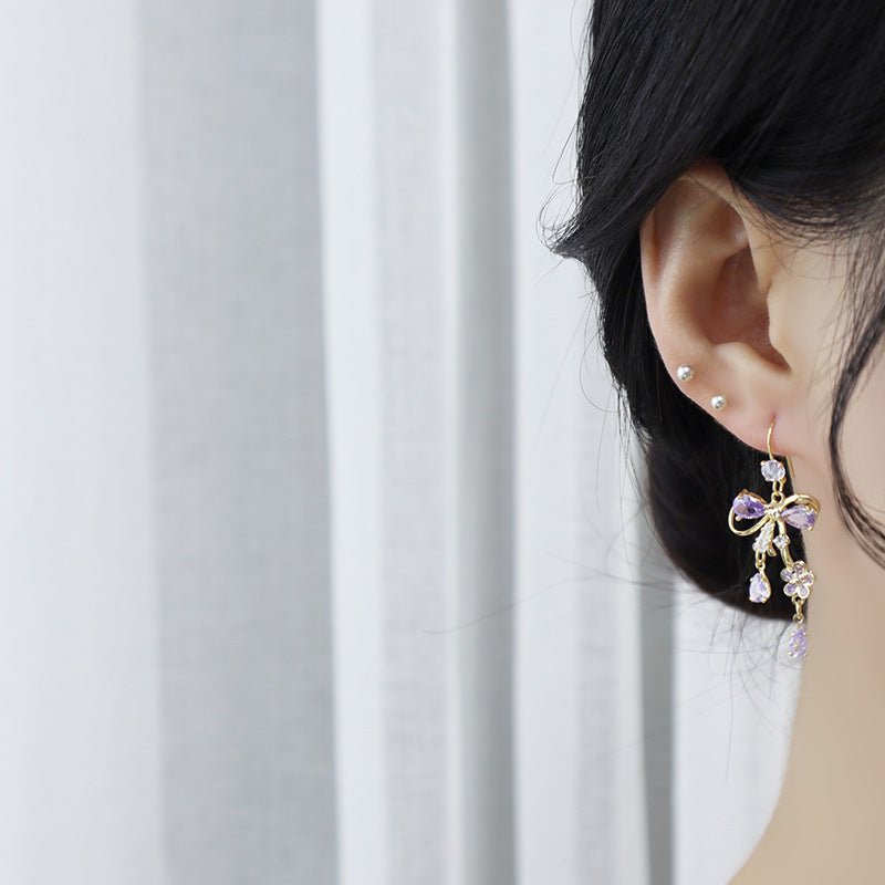 Blumenband-Ohrringe - Celina