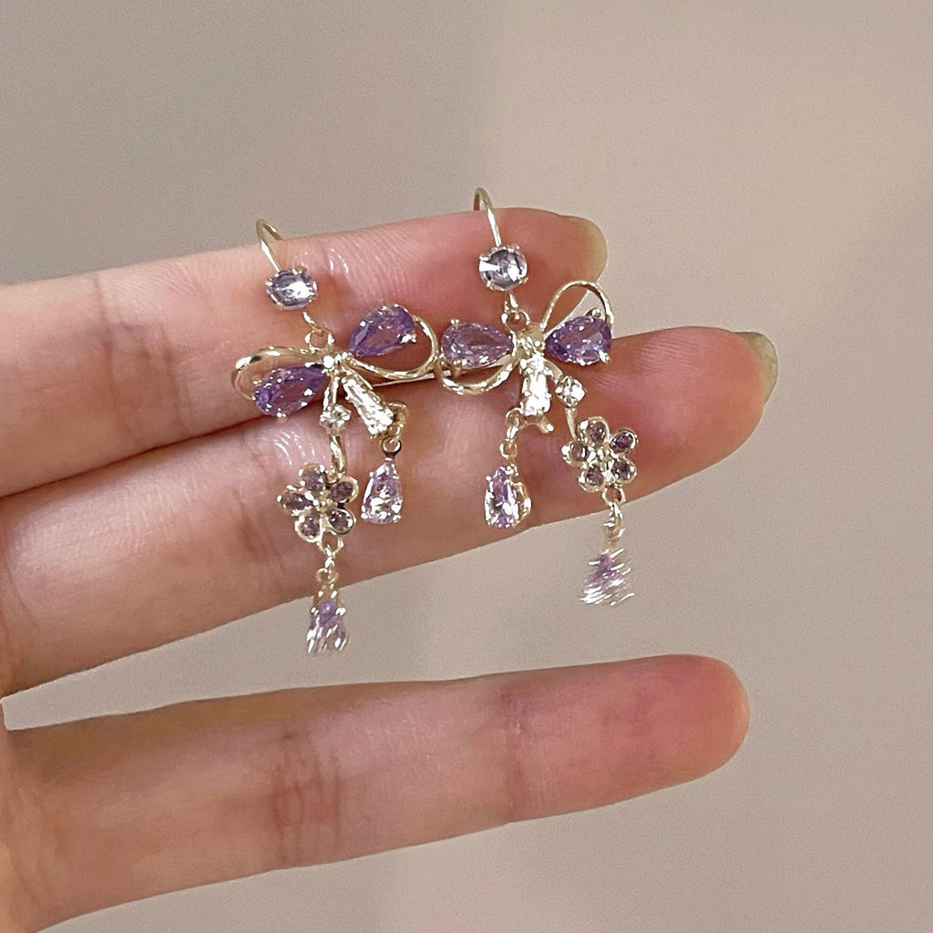 Blumenband-Ohrringe - Celina