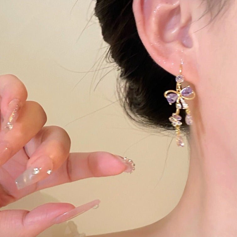 Blumenband-Ohrringe - Celina