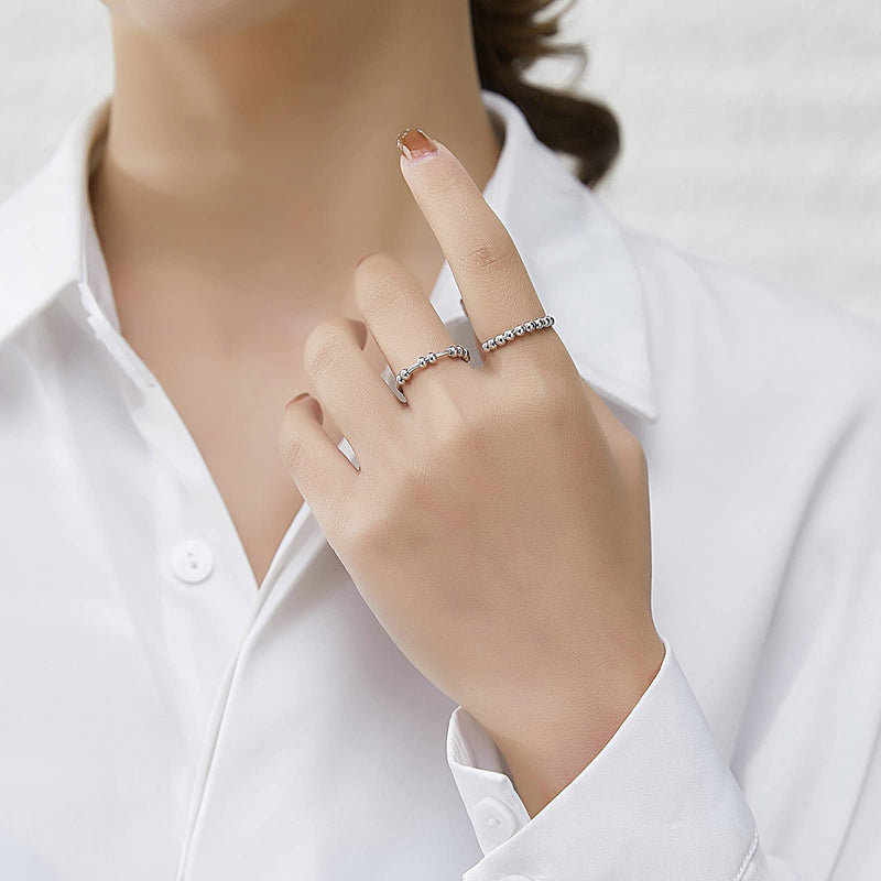 Fokus Anti-Angst-Ring - Sterling Silber