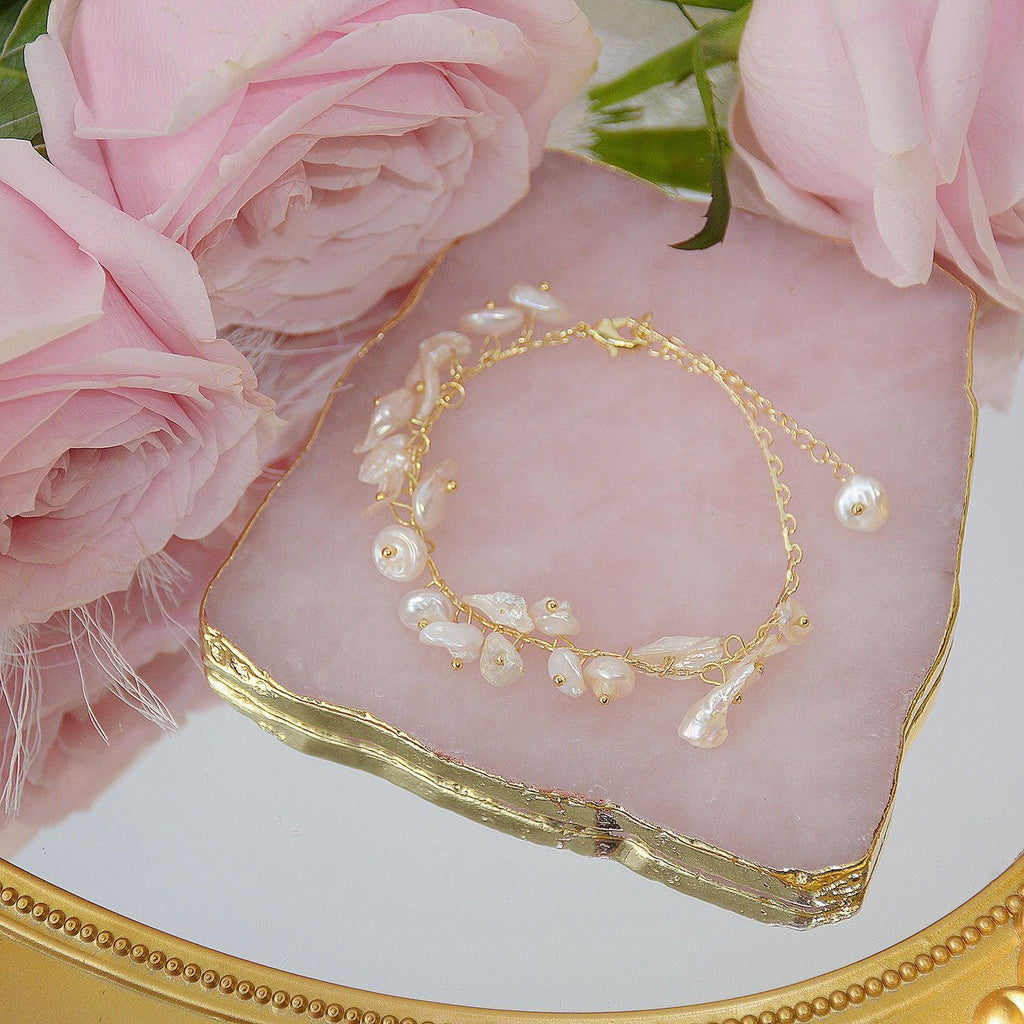 Süßwasserperlenarmband