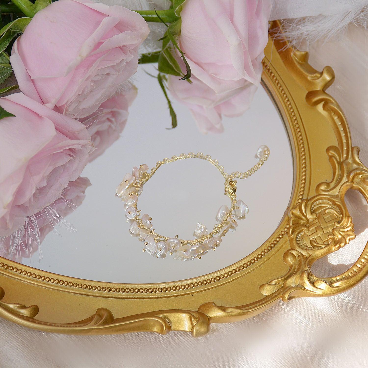 Süßwasserperlenarmband