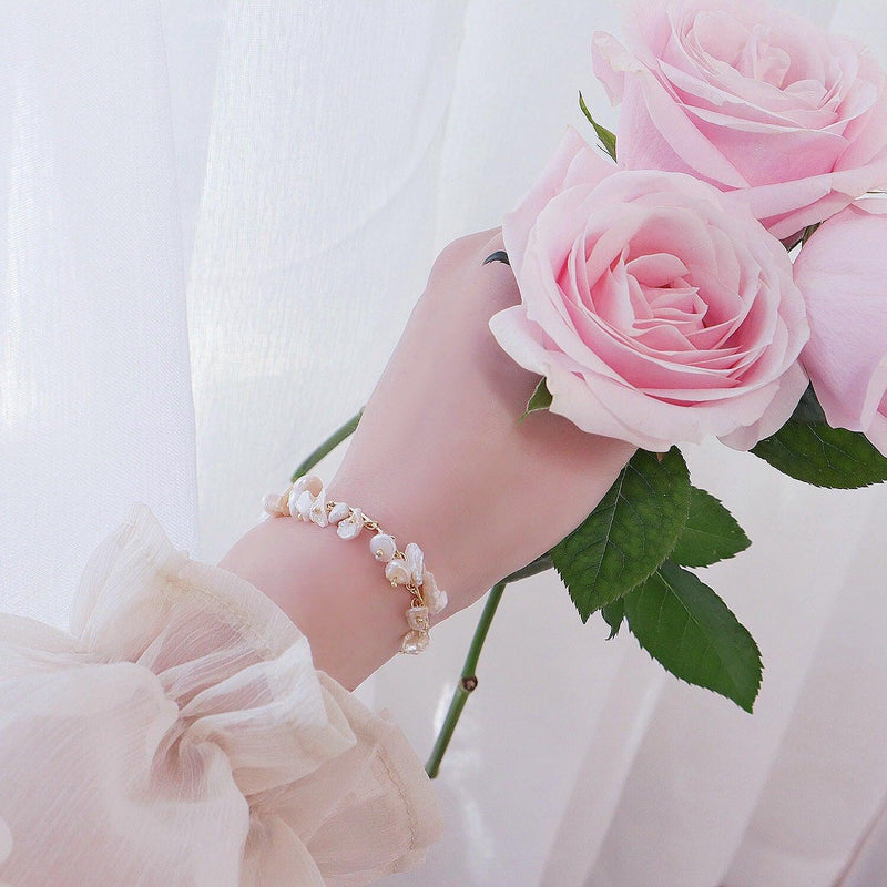 Süßwasserperlenarmband