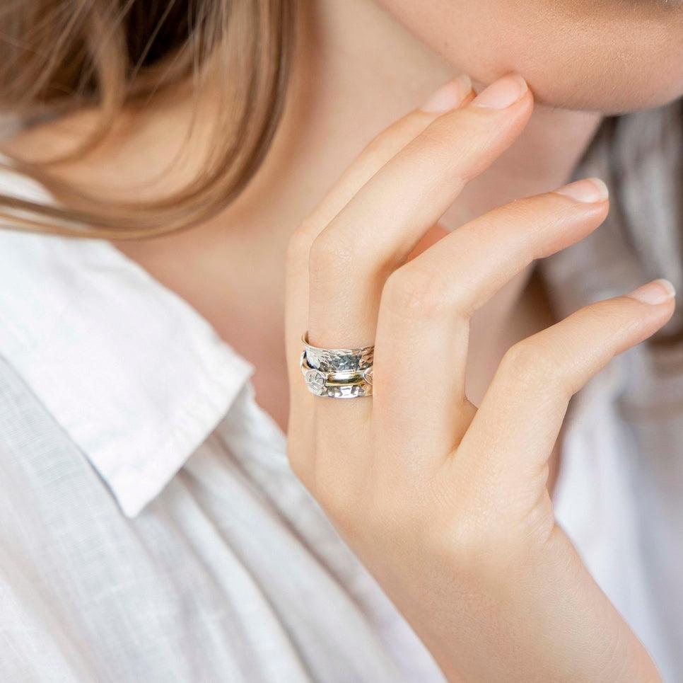 Gaia Blätter-Drehring