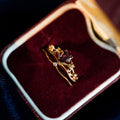 Granat-Tiara-Ring-Set