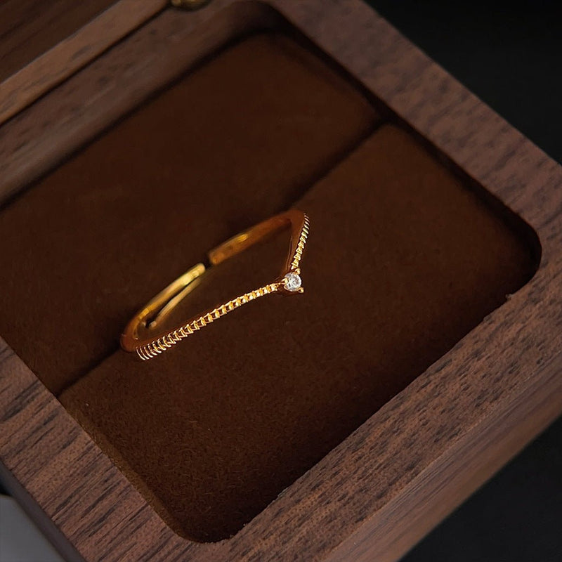 Granat-Tiara-Ring-Set