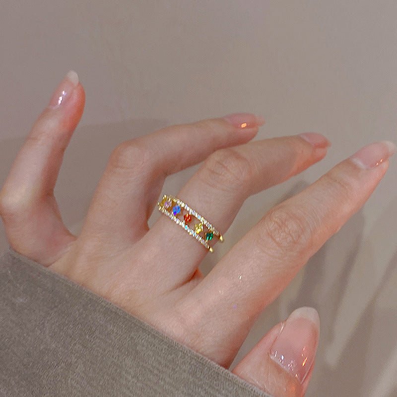 Edelsteinring - Regenbogen