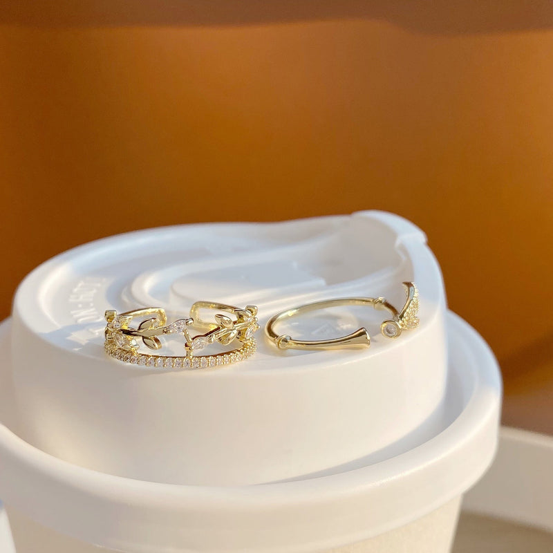 Vergoldeter Blätterring