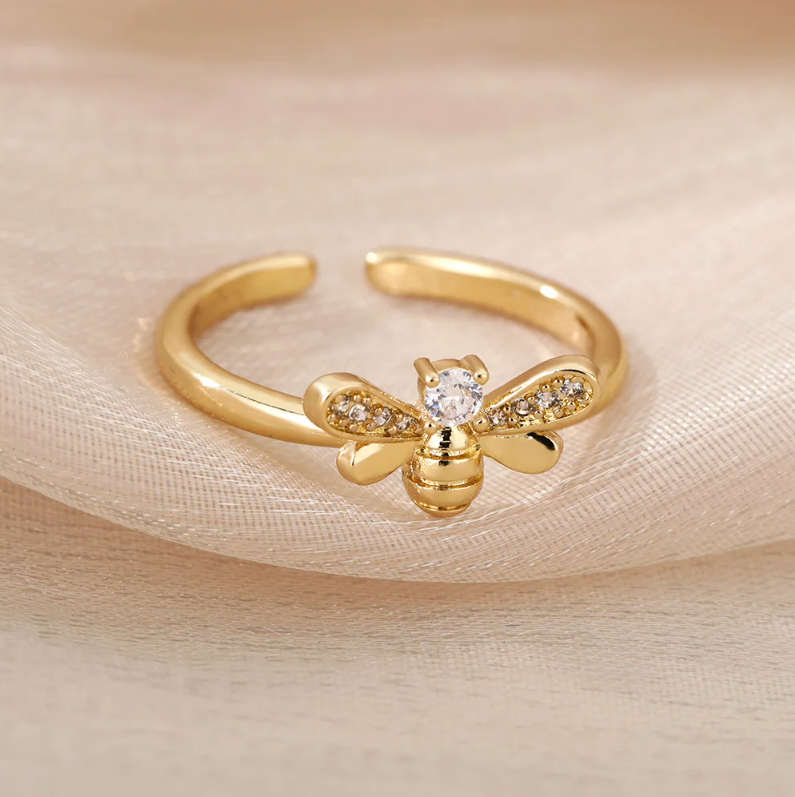 Carmiora - Einstellbarer CZ-Schimmer-Ring