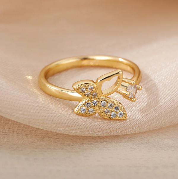 Carmiora - Einstellbarer CZ-Schimmer-Ring