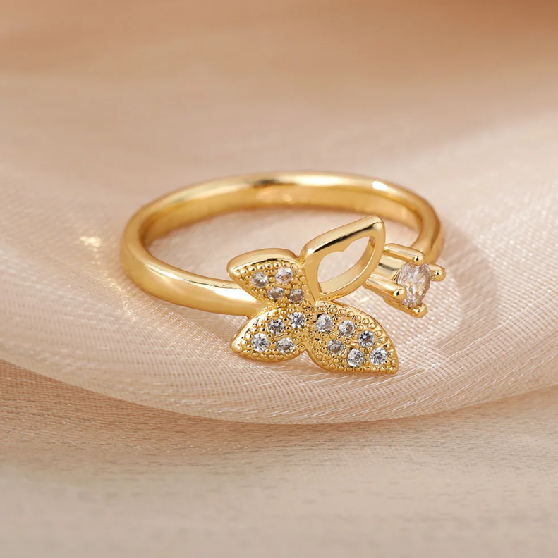 Carmiora - Einstellbarer CZ-Schimmer-Ring