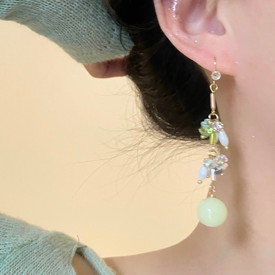 Grüne Trauben Ohrringe