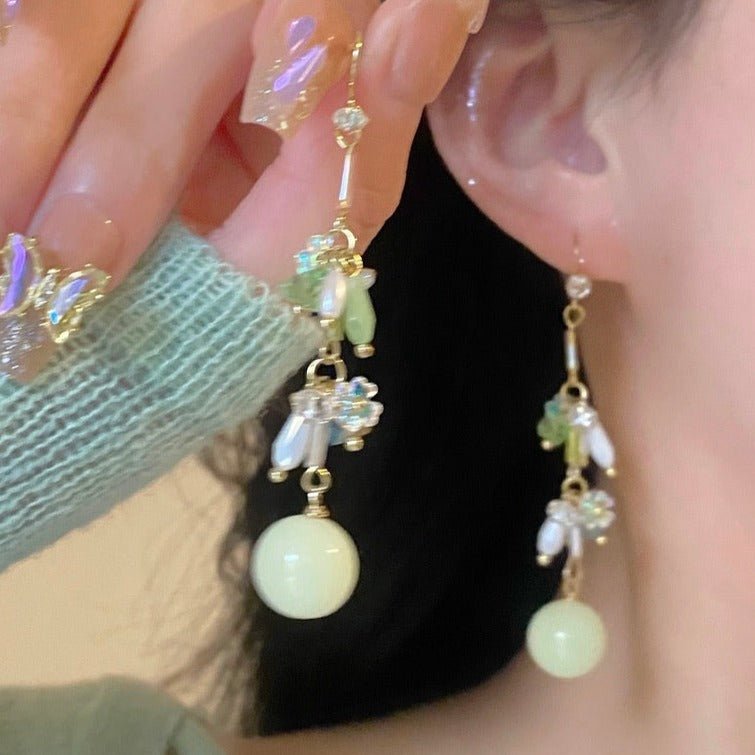 Grüne Trauben Ohrringe