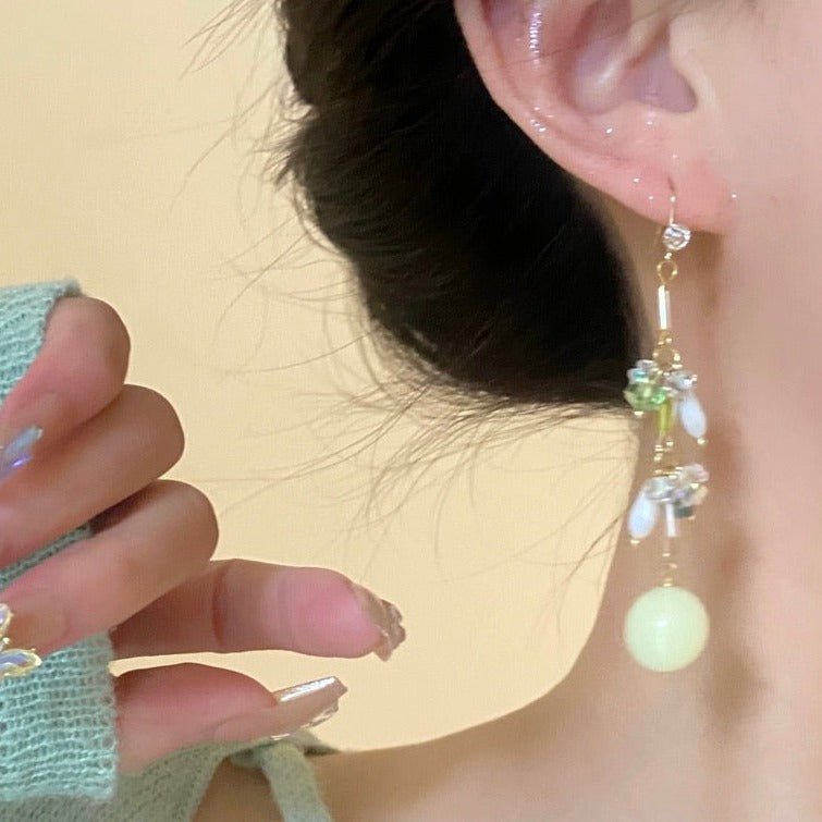 Grüne Trauben Ohrringe