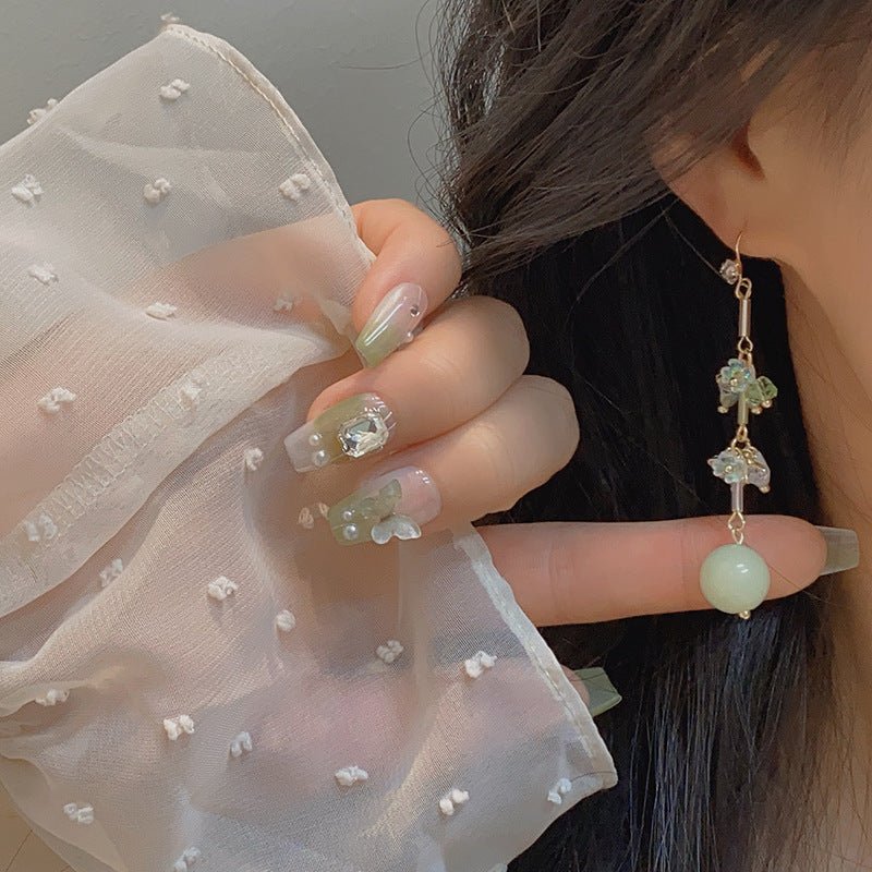 Grüne Trauben Ohrringe