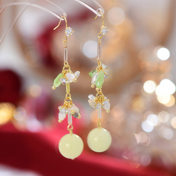 Grüne Trauben Ohrringe