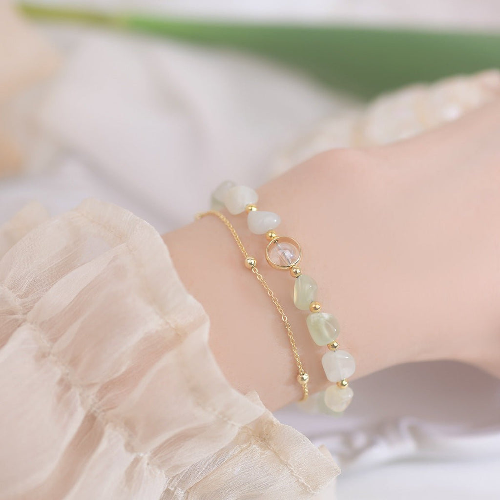 Grünes Traubensteinarmband