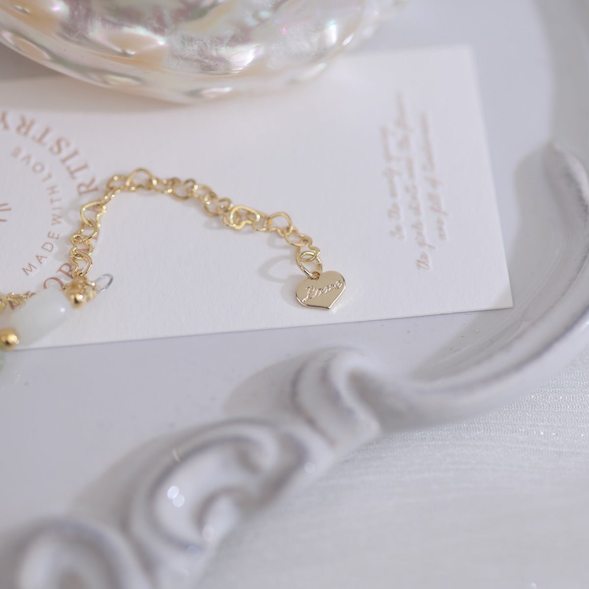 Grünes Traubensteinarmband