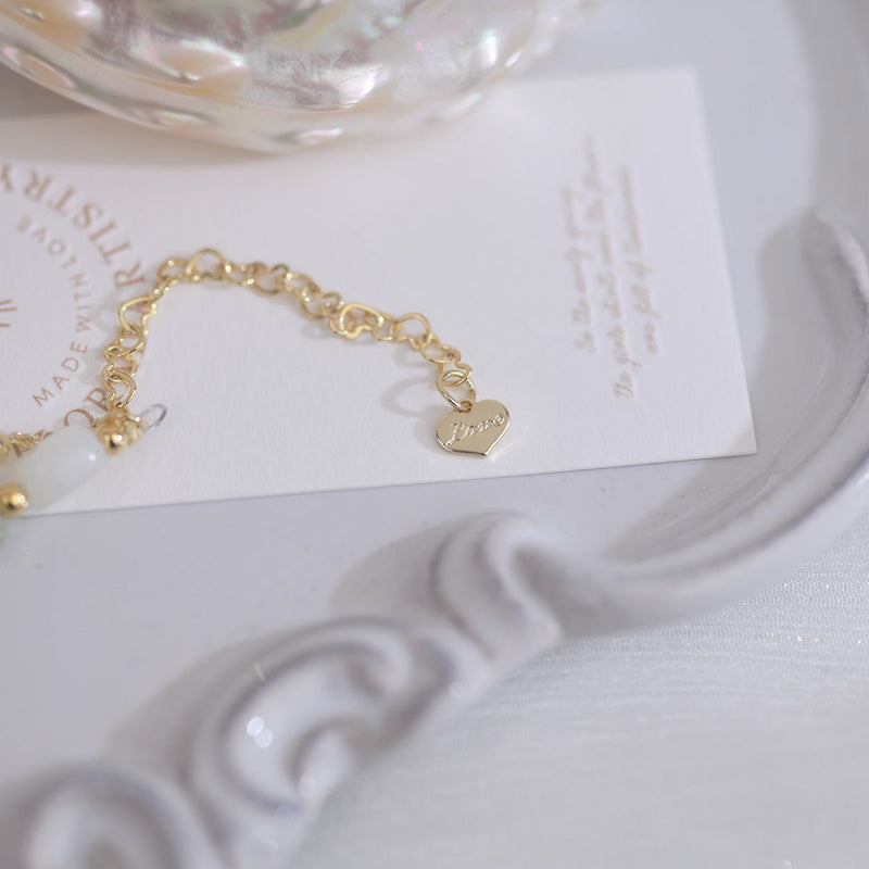 Grünes Traubensteinarmband