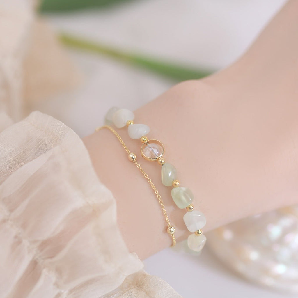 Grünes Traubensteinarmband