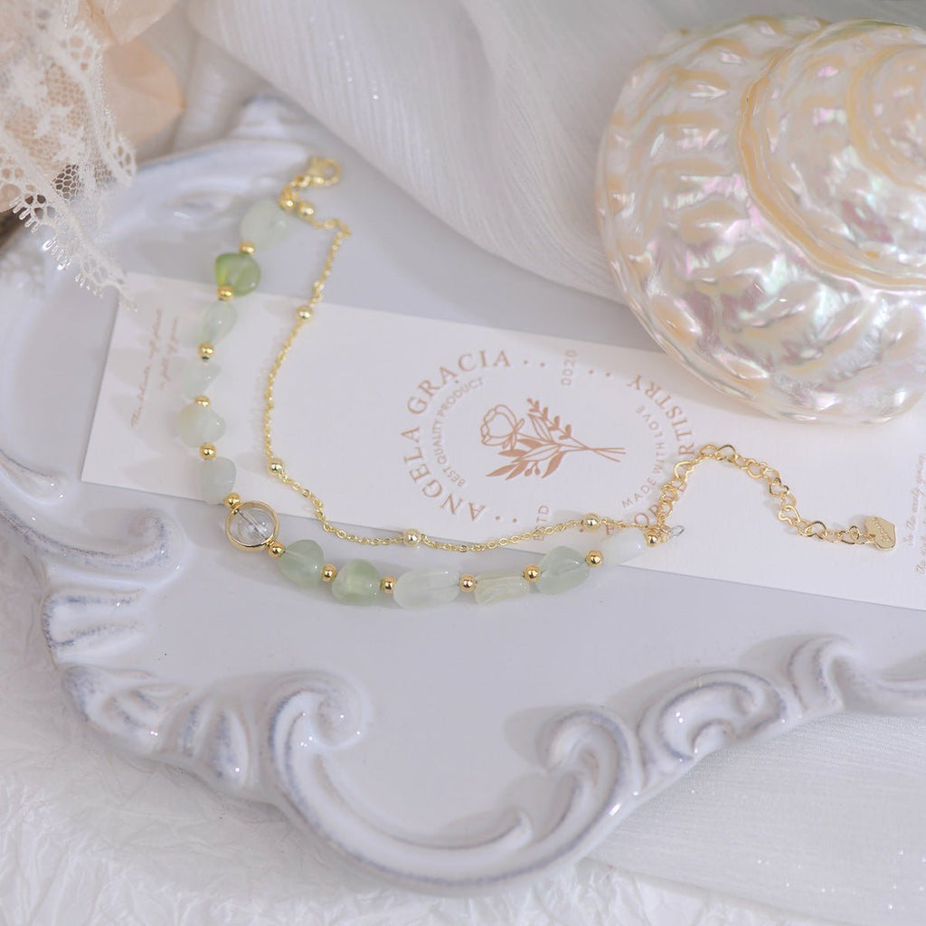 Grünes Traubensteinarmband