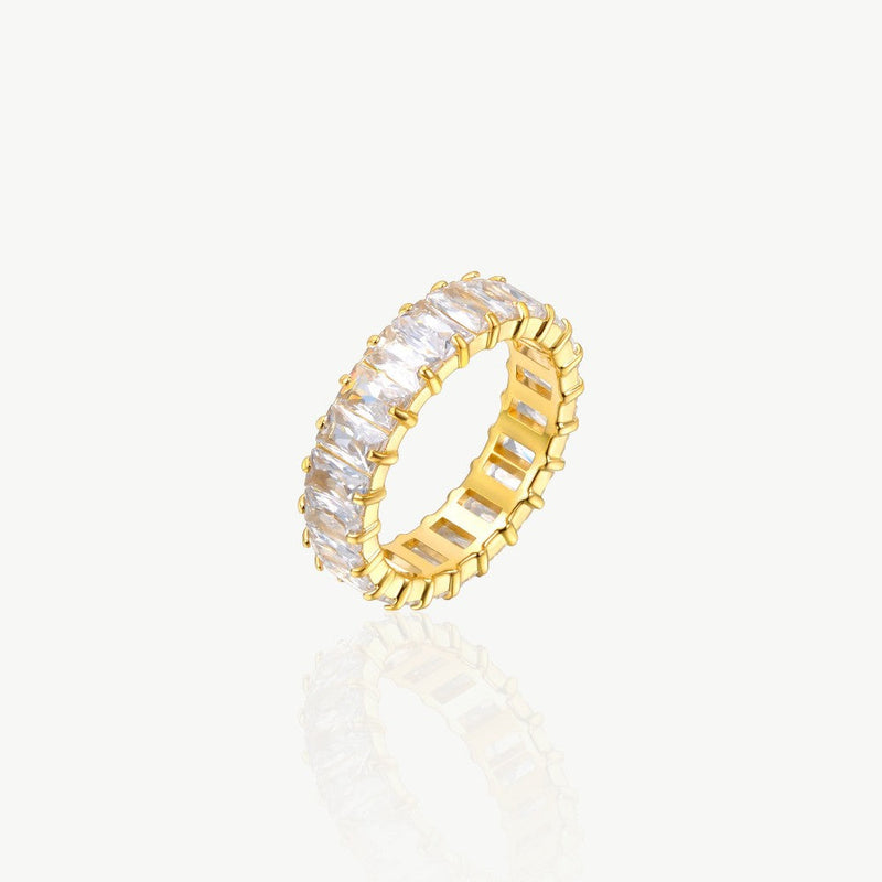 Zirkonia Baguette Ring