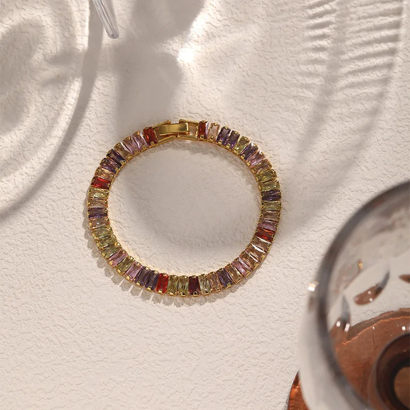 Buntes Zirkonia Armband