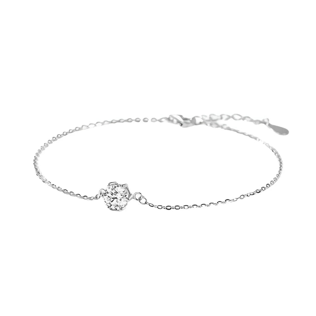 Verstellbares Silberarmband „Halo Shine“