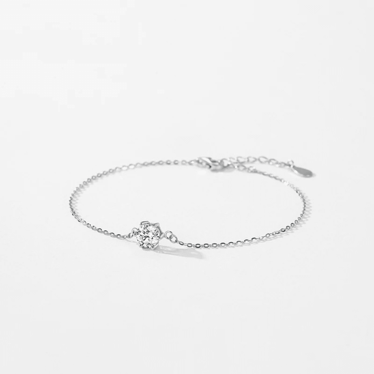 Verstellbares Silberarmband „Halo Shine“