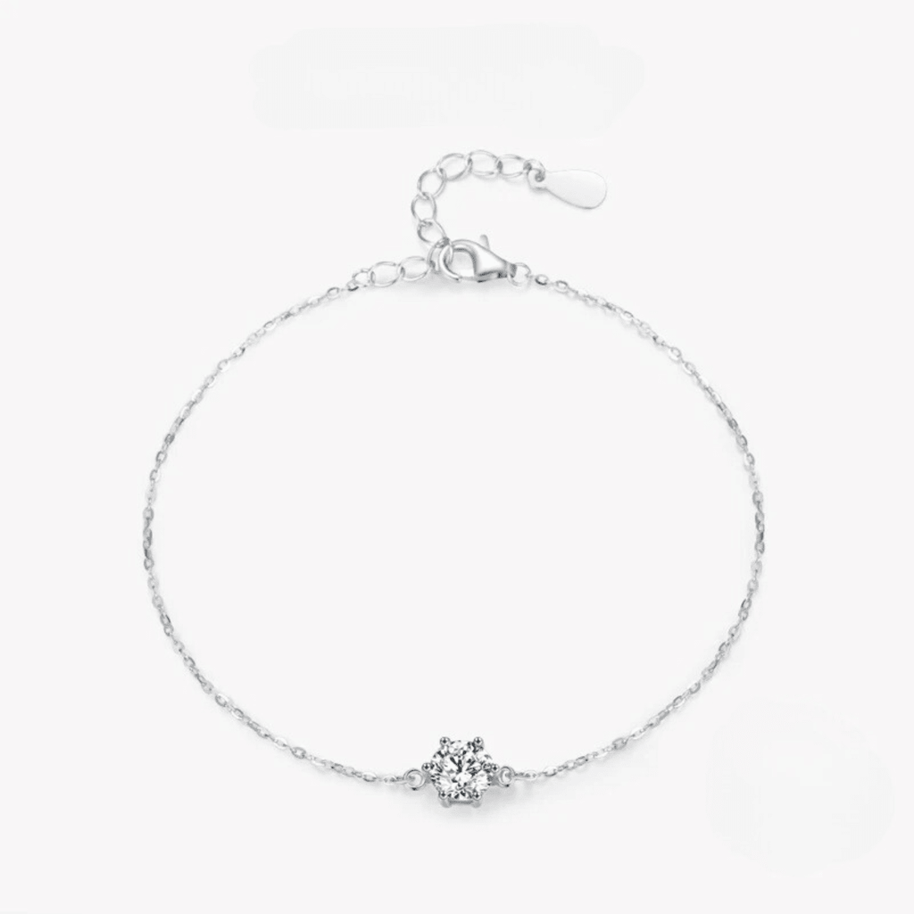 Verstellbares Silberarmband „Halo Shine“