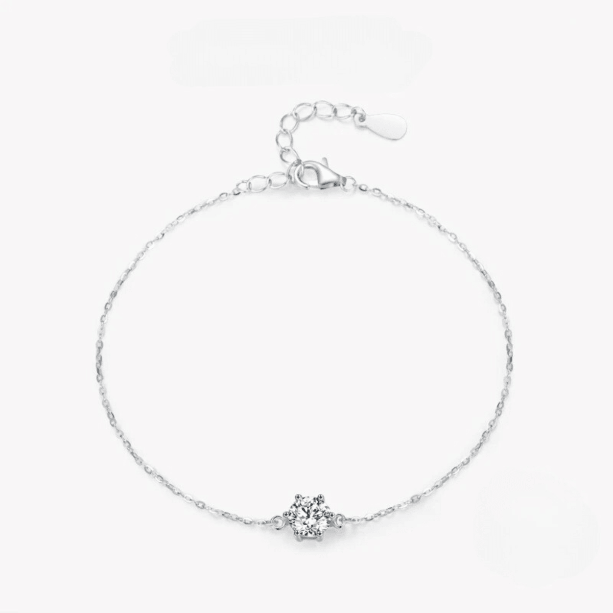 Verstellbares Silberarmband „Halo Shine“
