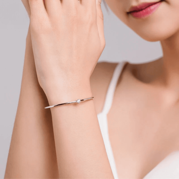 Halo Sparkle Silberarmband-Anhänger