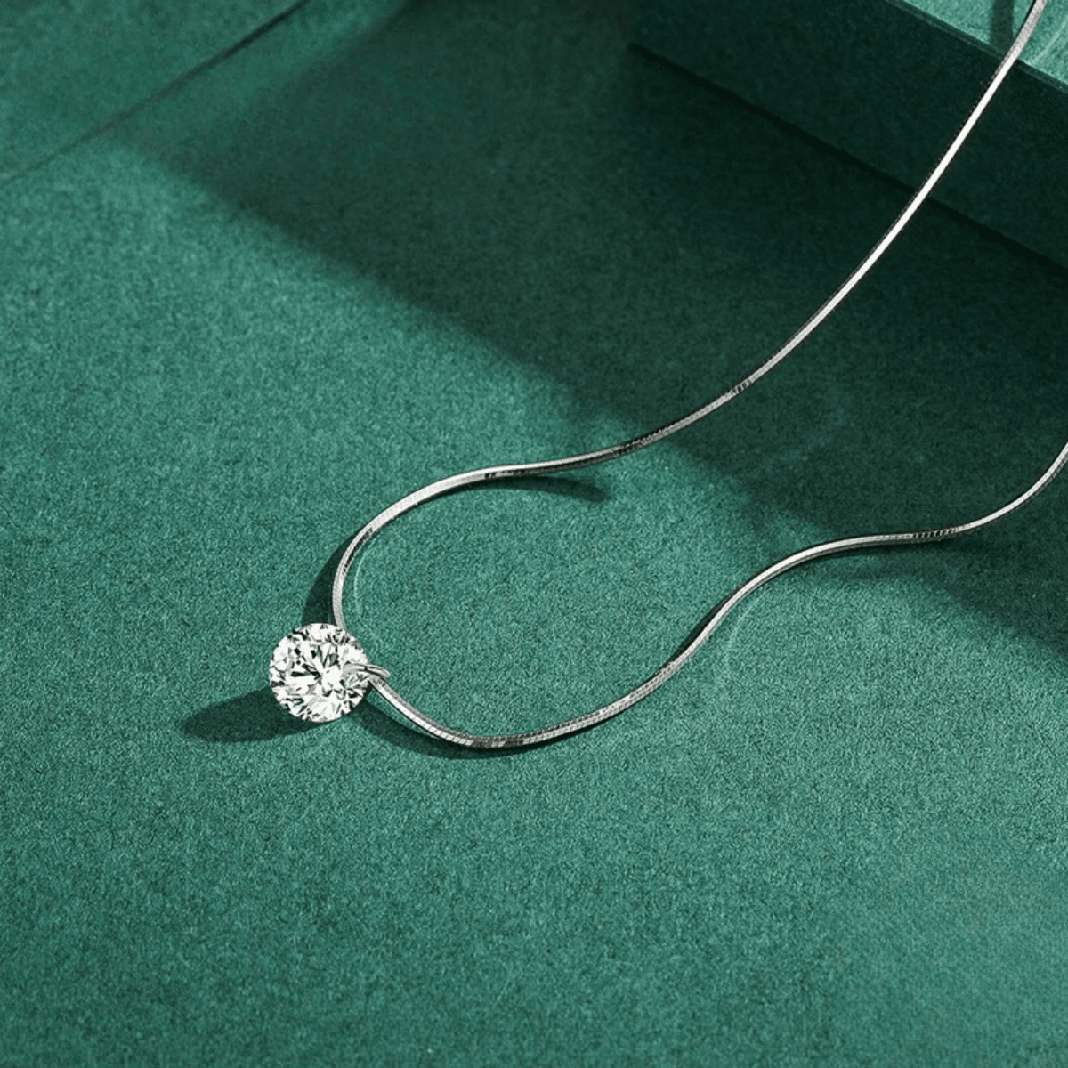 Halo Sparkle Silber Choker