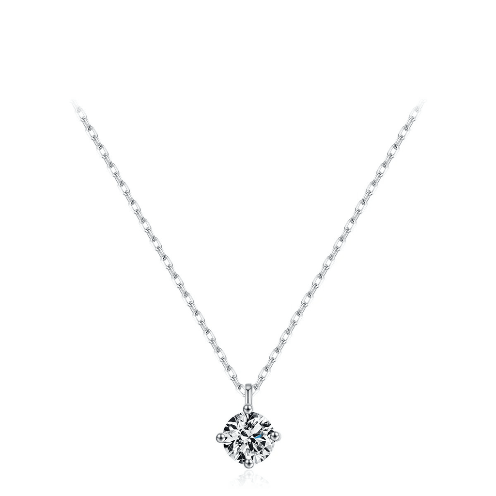 Halo Sparkle Silber Halskette