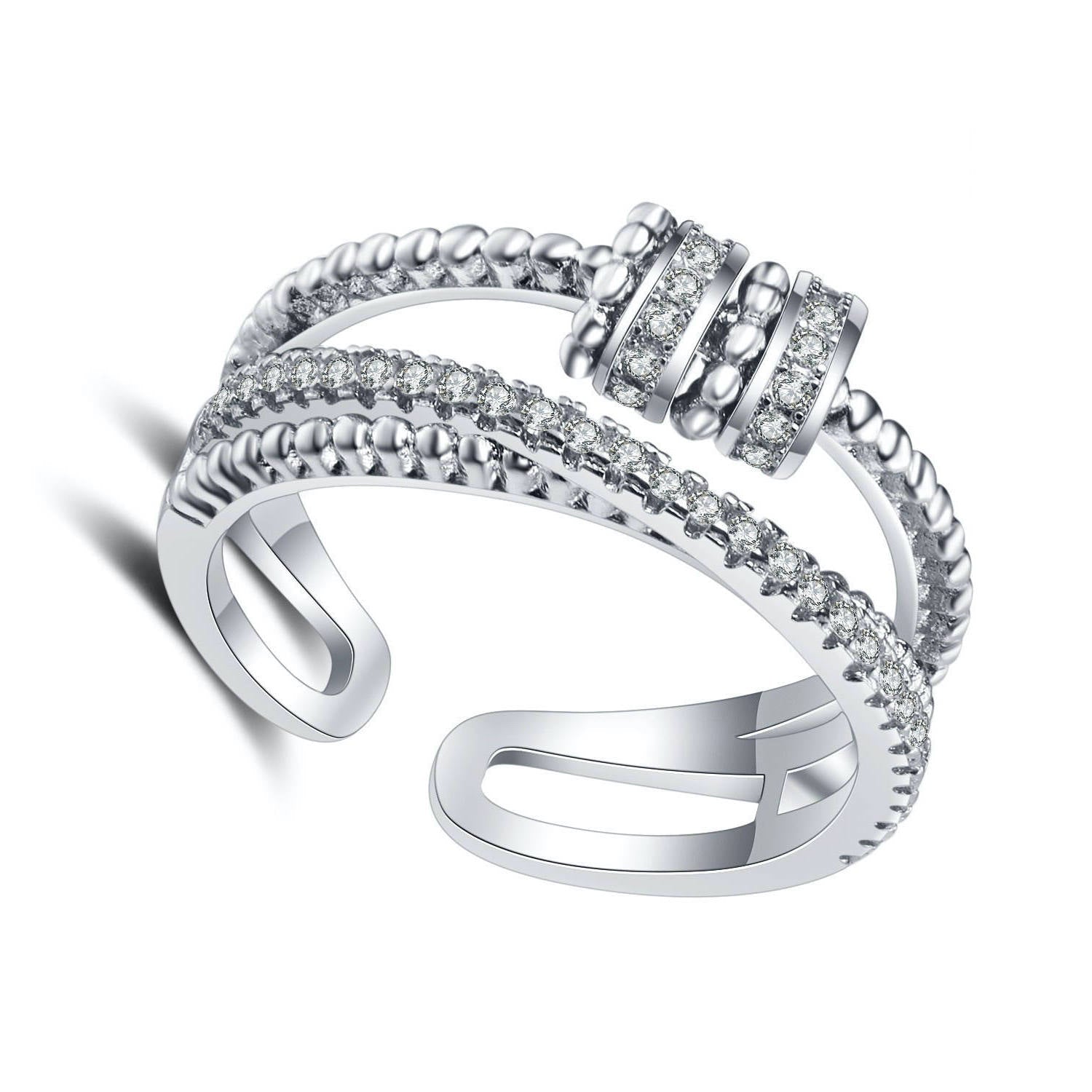 Harmonia - Angstring mit eingelegtem Zirkon