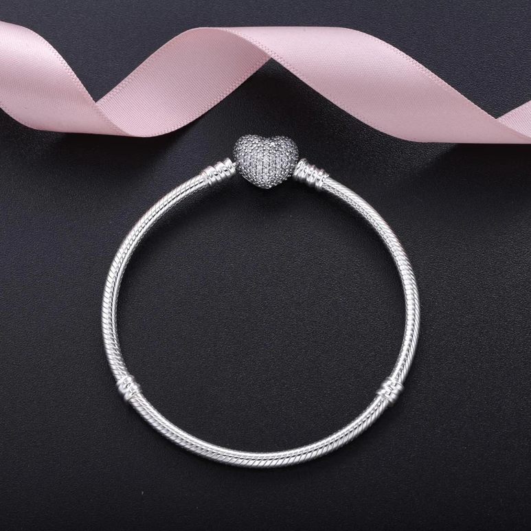 Chavri - Liebesschloss Schlangenketten-Armband