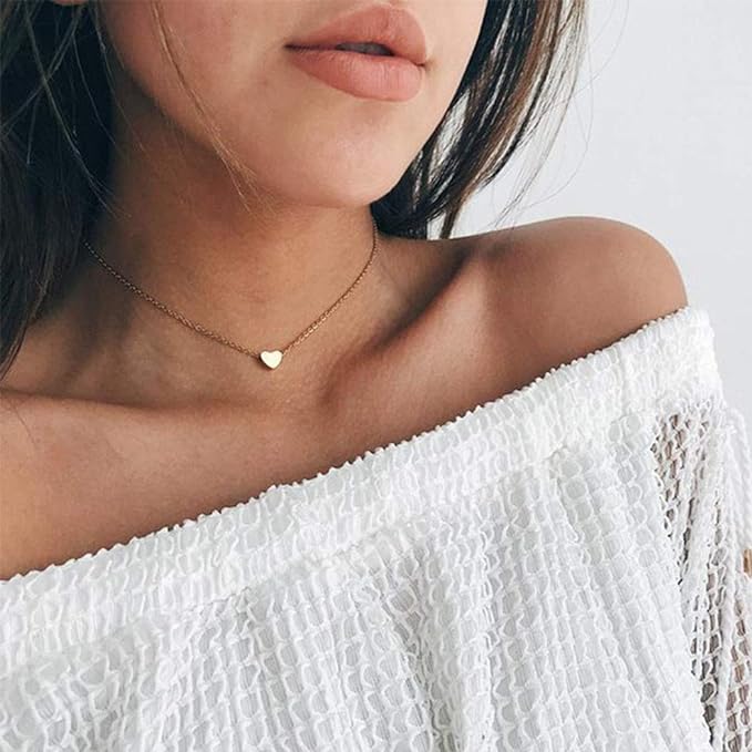 Chavri - Mini Herz Charme Halskette