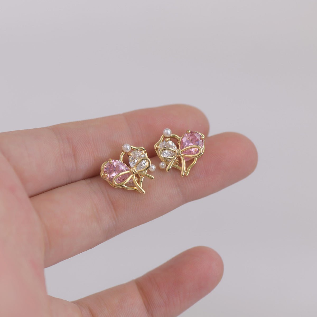 Herz-Ohrstecker - Samantha