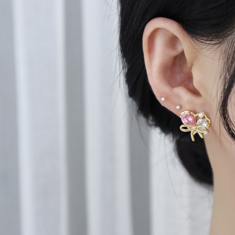 Herz-Ohrstecker - Samantha