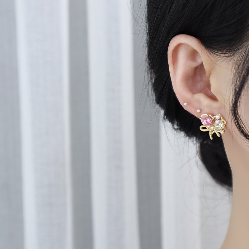 Herz-Ohrstecker - Samantha