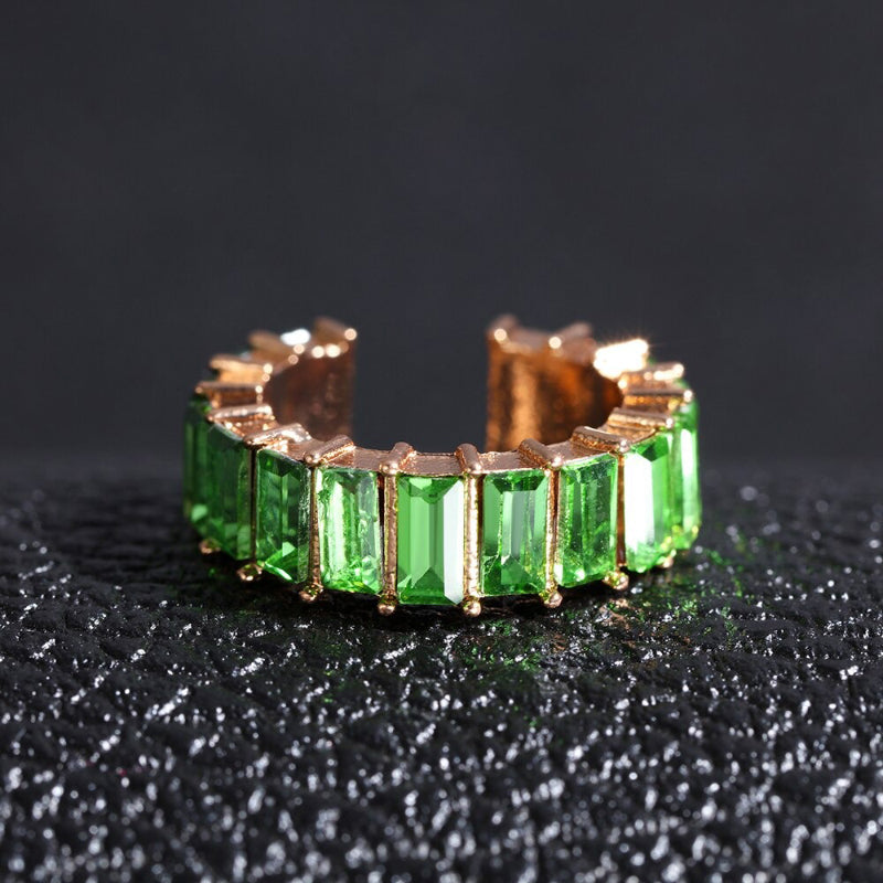 Stapelbare Ohrclips mit Zirkonia und Ohrknorpel-Manschetten