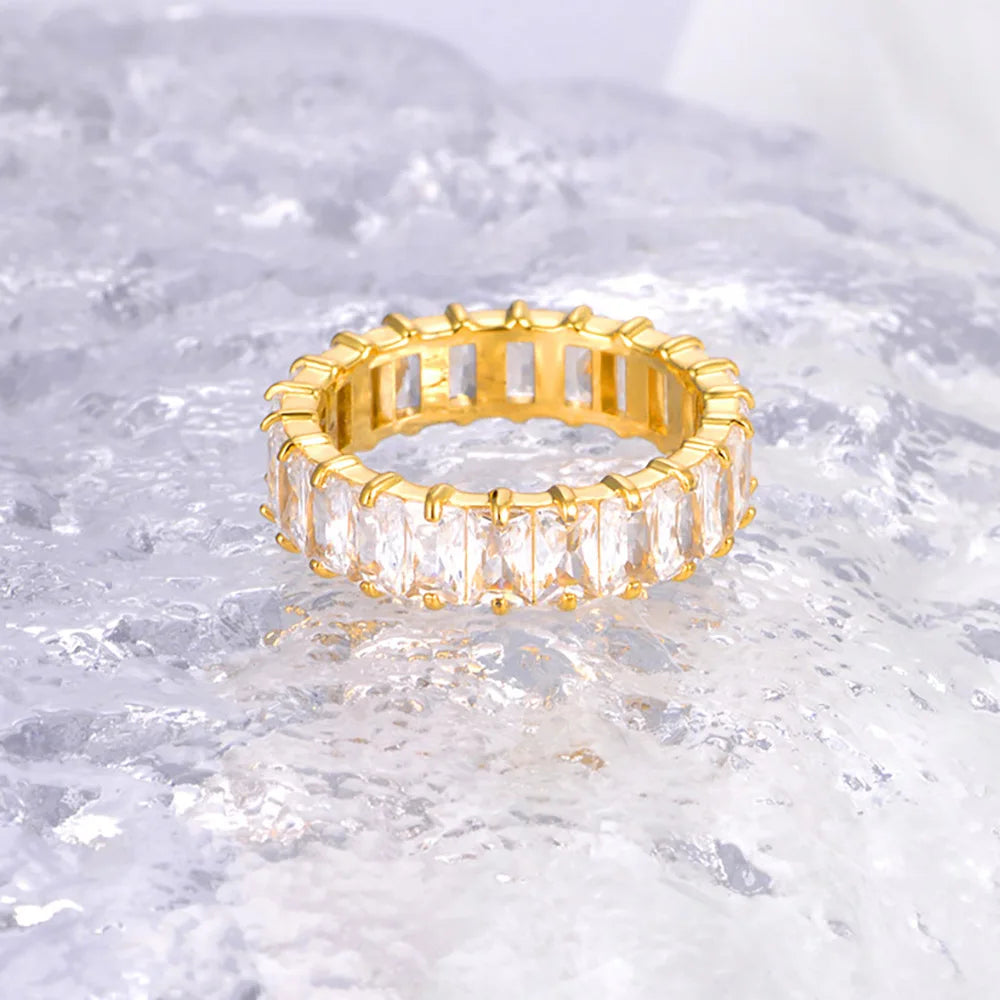 Zirkonia Baguette Ring