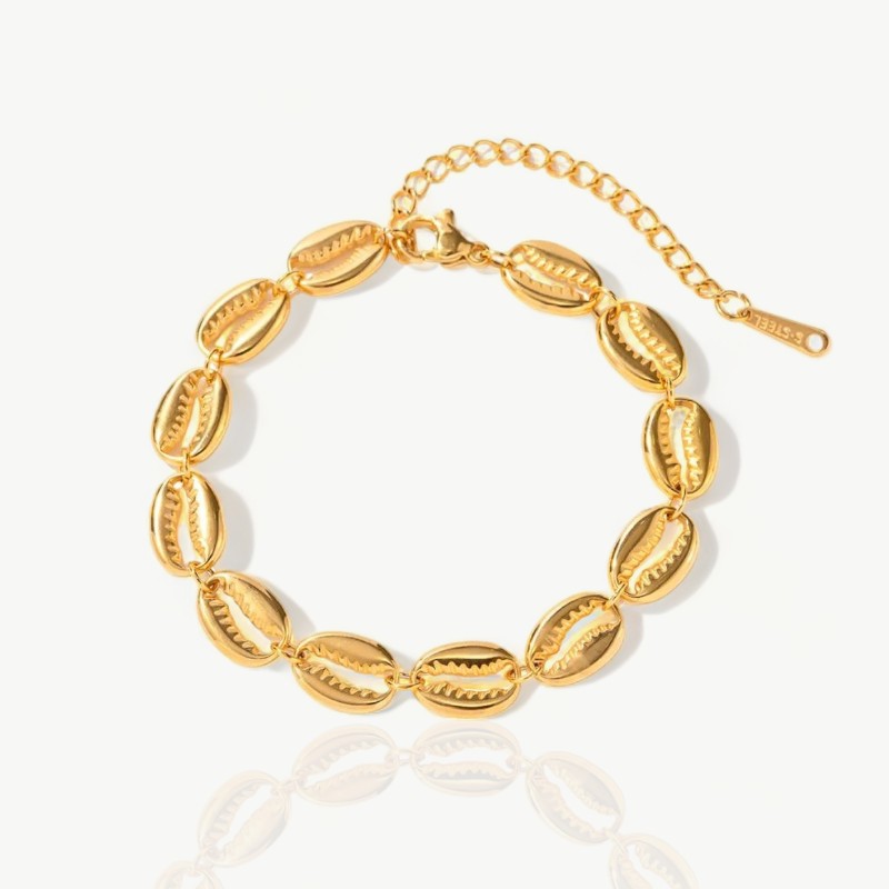 Gold Muschel Armband