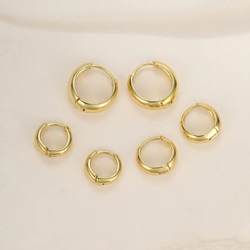 6-teiliges schickes und minimalistisches Creolen-Set