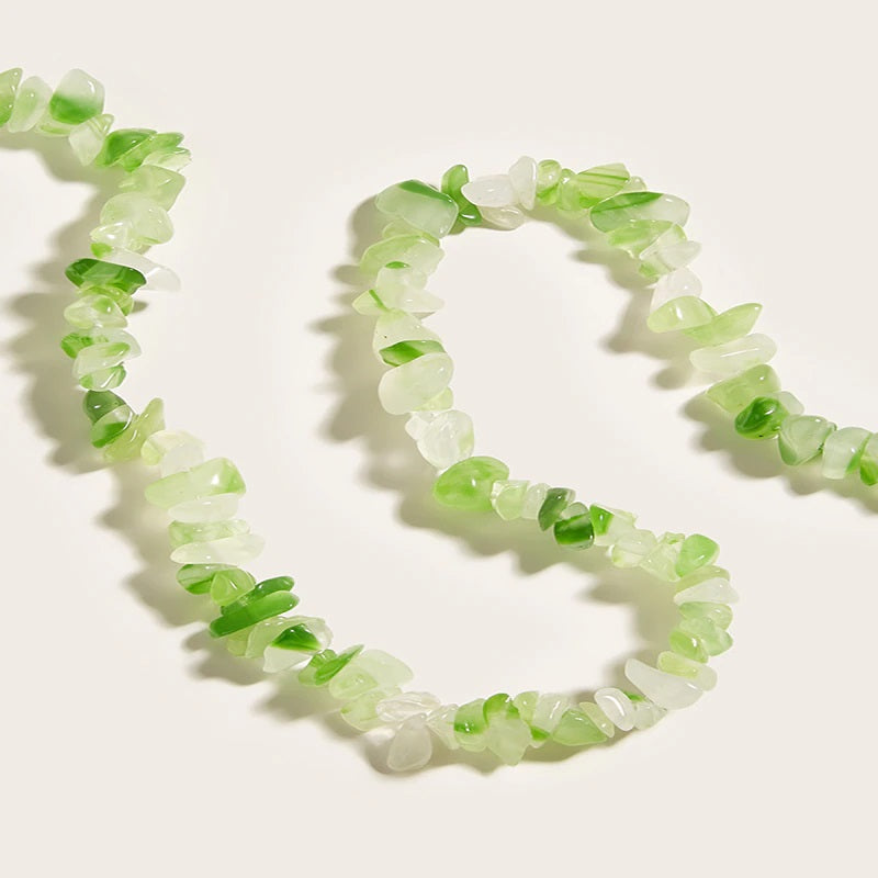 Lustige böhmische Chokerhalsketten aus natürlichem Halbedelstein