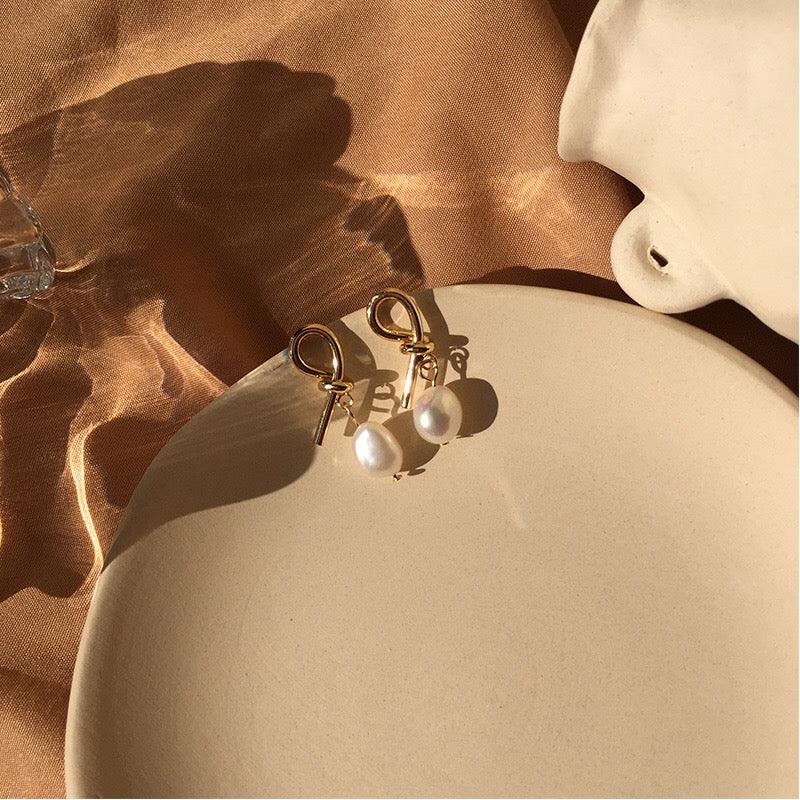 Knotenperlen Ohrringe