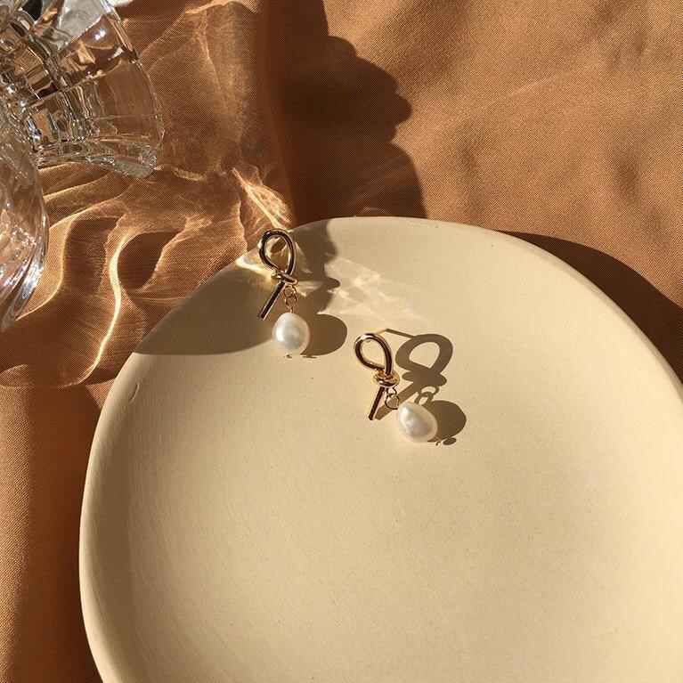 Knotenperlen Ohrringe