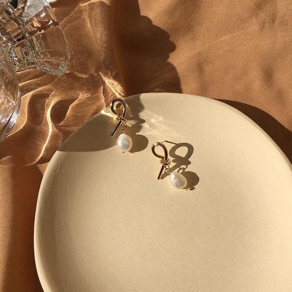 Knotenperlen Ohrringe