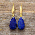 Lapislazuli-Tropfen-Ohrringe