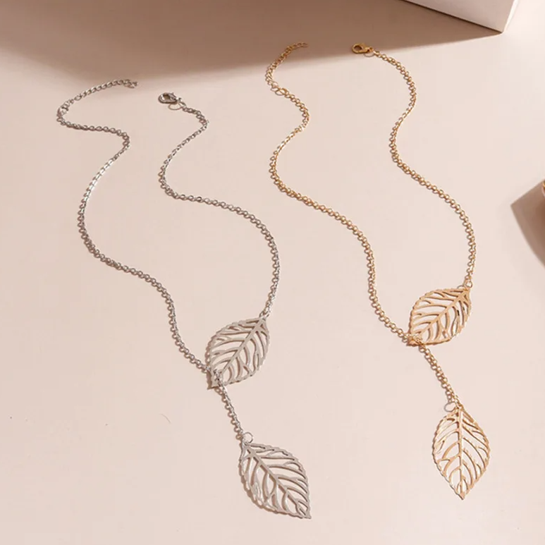 Carmiora  - Doppelblattkette Halskette